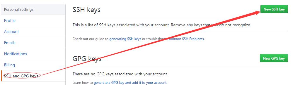 GitHub 添加 SSH key